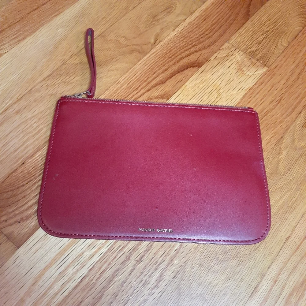 Mansur Gavriel Inner Pouch OS Calf Red - Picture 1 of 3